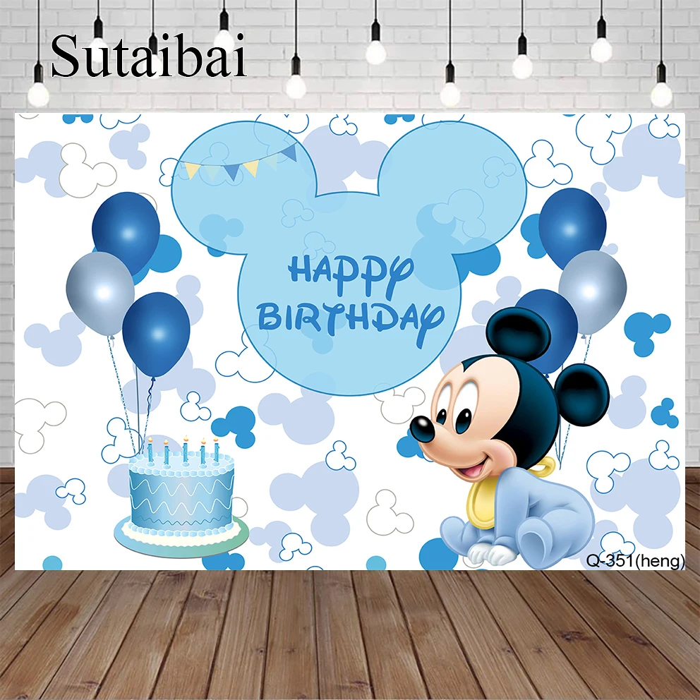 Lovely Custom Cartoon Disney Baby Mickey Mouse Cute Dots First Birthday Party Decoration Blue Backdrop Photography Background
Lovely Custom Cartoon Disney Baby Mickey Mouse Cute Dots First Birthday Party Decoration Blue Backdrop Photography Background
