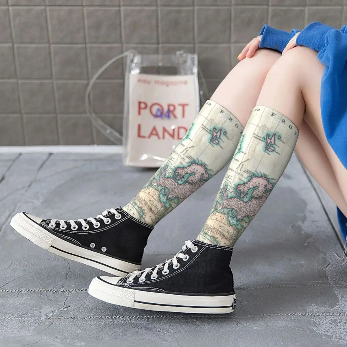 Vintage Map Socks The Word Maps Soft Retro Mid Stockings Large Chemical Fiber Unisex Trekking Socks
Vintage Map Socks The Word Maps Soft Retro Mid Stockings Large Chemical Fiber Unisex Trekking Socks
