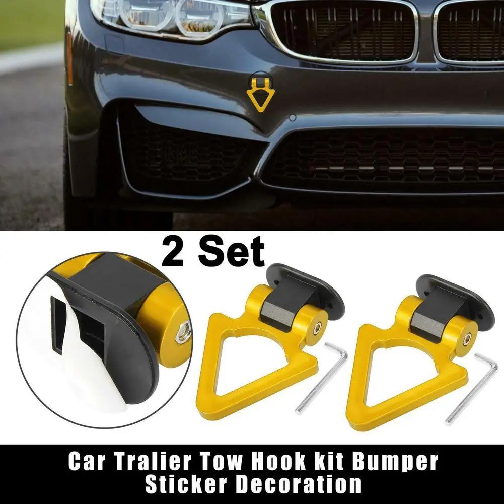 2PCS Universal ABS Bumper Car Sticker Adorn Car Simulation Tralier Tow Hook Kit Car Tow Strap/tow Ropes/Hook/Towing Bars
2PCS Universal ABS Bumper Car Sticker Adorn Car Simulation Tralier Tow Hook Kit Car Tow Strap/tow Ropes/Hook/Towing Bars