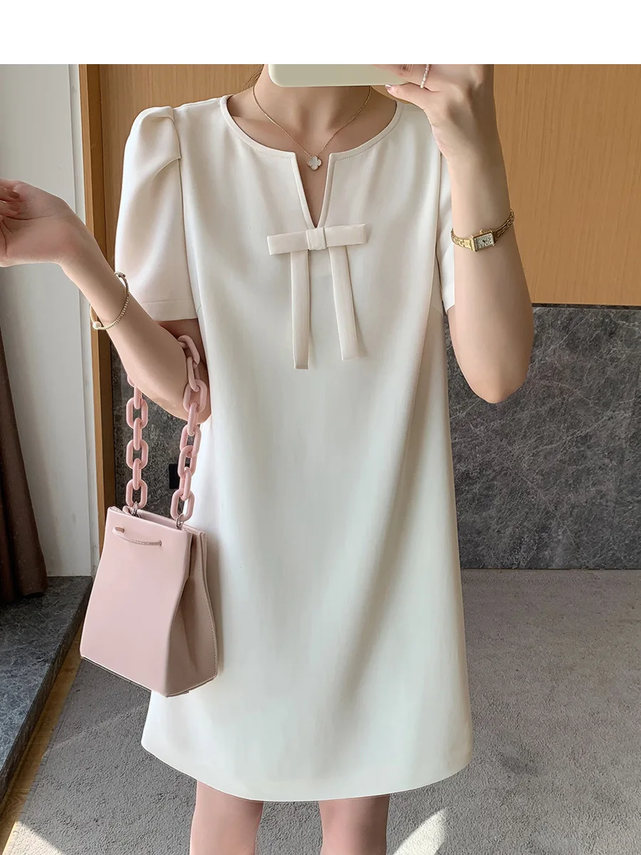 French Style White Elegant Exquisite Bow Dress 2022 Summer Fashion Solid Color Sleeveless Slim High-End Double-sided Dress
French Style White Elegant Exquisite Bow Dress 2022 Summer Fashion Solid Color Sleeveless Slim High-End Double-sided Dress