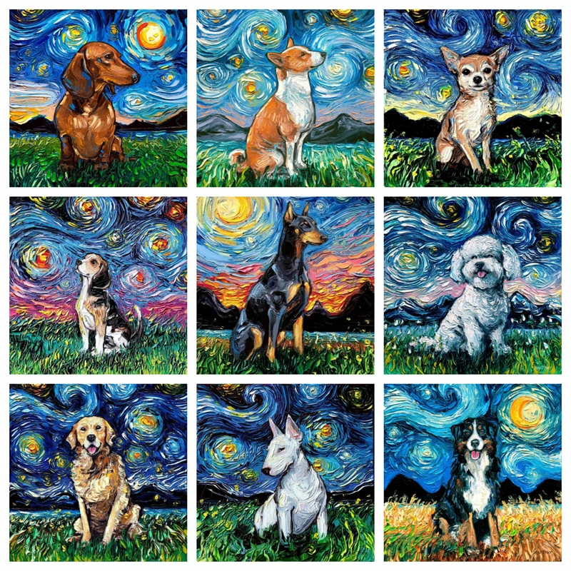 Starry Night Dachshund Puppies Diamond Painting Full Drills Embroidery Cross Stitch Animal Dog Art Lover Gift Room Decor 
Starry Night Dachshund Puppies Diamond Painting Full Drills Embroidery Cross Stitch Animal Dog Art Lover Gift Room Decor