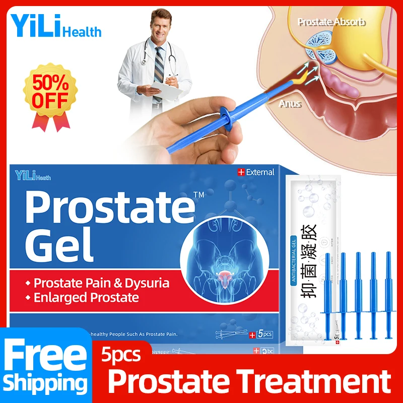 Prostate Treatment Prostatitis Medicine Chronic Prostatic Hyperplasia Frequent Urination Cure Natural Medical Gel 5pcs/box
Prostate Treatment Prostatitis Medicine Chronic Prostatic Hyperplasia Frequent Urination Cure Natural Medical Gel 5pcs/box