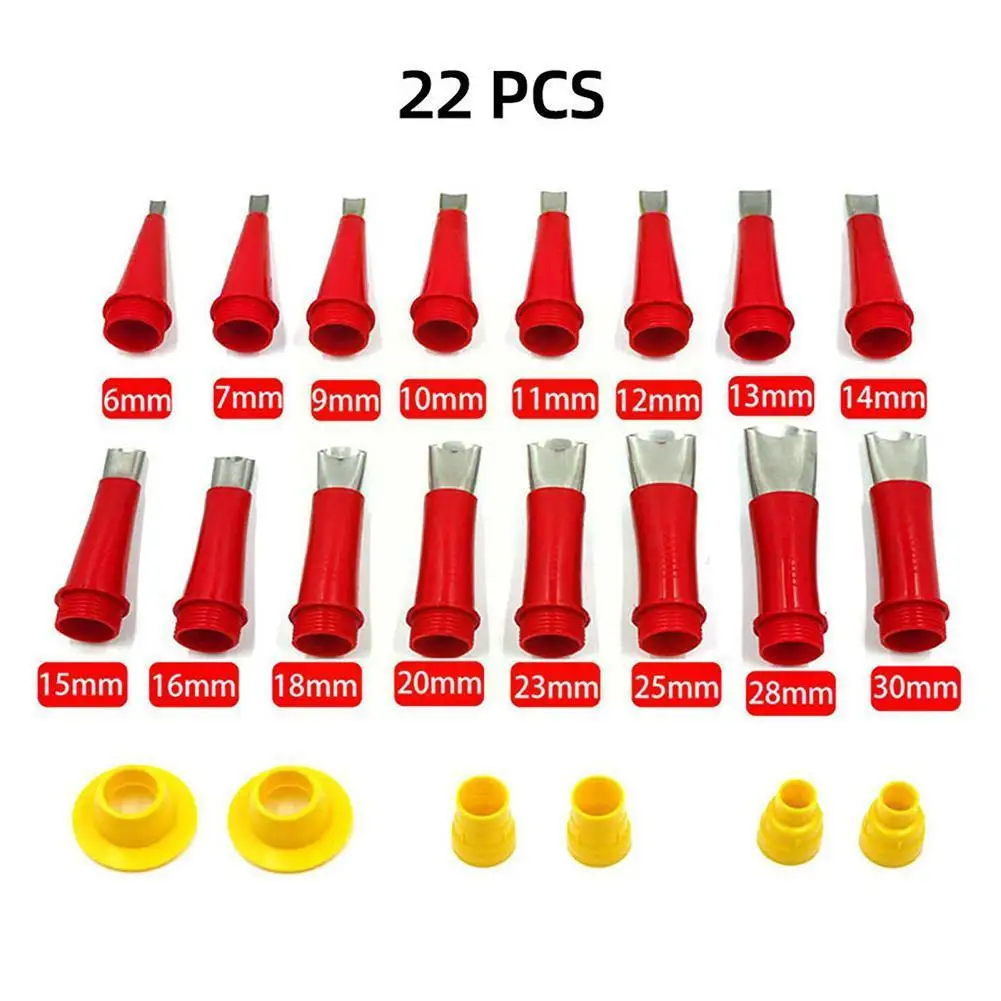 Universal Integrated Rubber Nozzle Tool Kit - Stainless Reusable Nozzle 20 Tool Rubber Steel - Piece Caulking Kit Nozzle Co E8V8
Universal Integrated Rubber Nozzle Tool Kit - Stainless Reusable Nozzle 20 Tool Rubber Steel - Piece Caulking Kit Nozzle Co E8V8