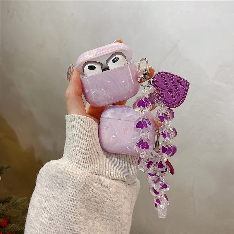 Shell Texture Purple Hearts Chains 2021 AirPods 3 Case Apple AirPods 2 Case Cover AirPods Pro Case IPhone Earphone Accessories
Shell Texture Purple Hearts Chains 2021 AirPods 3 Case Apple AirPods 2 Case Cover AirPods Pro Case IPhone Earphone Accessories