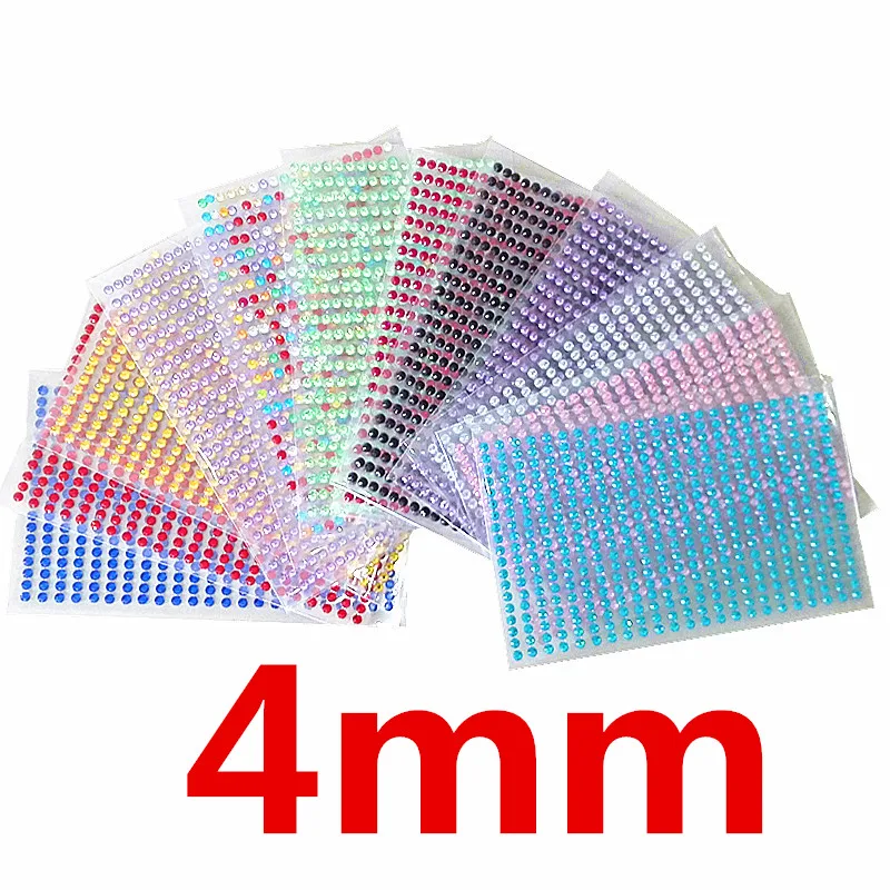 4mm 437 Pcs /set Acrylic Crystal Sticker Decal Rhinestone Wall Smooth surface decoration Stickers diamond for Children's toys
4mm 437 Pcs /set Acrylic Crystal Sticker Decal Rhinestone Wall Smooth surface decoration Stickers diamond for Children's toys