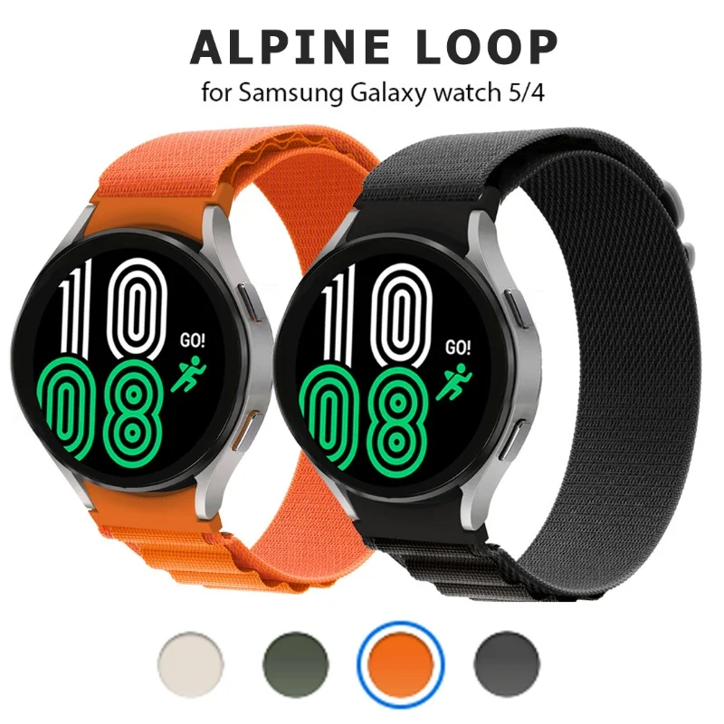 Nylon Alpine Loop Strap for Samsung Watch 5/4 44mm 40mm Watch5 Pro 45mm G-hook slides Band for Galaxy Watch 4 Classic 42mm 46mm
Nylon Alpine Loop Strap for Samsung Watch 5/4 44mm 40mm Watch5 Pro 45mm G-hook slides Band for Galaxy Watch 4 Classic 42mm 46mm