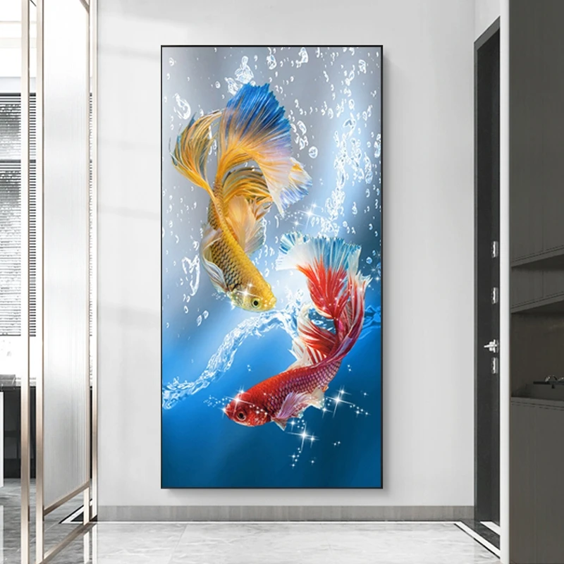 Diamond Painting Animal Fish Koi Full Drill Craft Kit Diamond Embroidery Handicraft Cross Stitch Art Handmade Holiday Gift
Diamond Painting Animal Fish Koi Full Drill Craft Kit Diamond Embroidery Handicraft Cross Stitch Art Handmade Holiday Gift