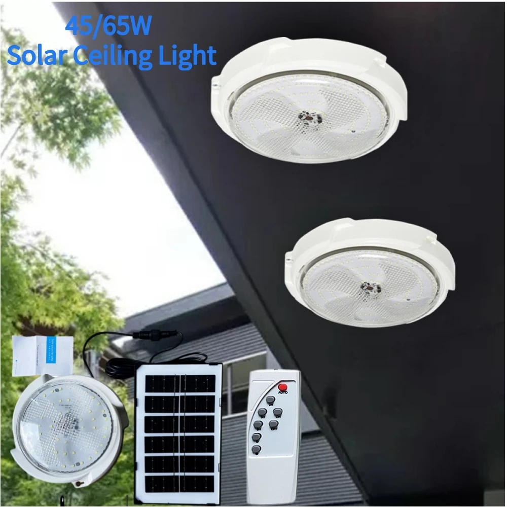 LED Solar Ceiling light Smart IP65 Waterproof Outdoor Indoor Solar Lamp Dimmable Panel Lamp for Corridor Garden Decor
LED Solar Ceiling light Smart IP65 Waterproof Outdoor Indoor Solar Lamp Dimmable Panel Lamp for Corridor Garden Decor