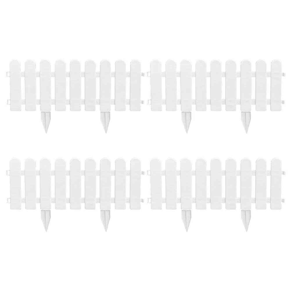 4 Sets Plastic Fence White Durable Courtyard Flower Garden Fencing Practical Kindergarten Flowerbed
4 Sets Plastic Fence White Durable Courtyard Flower Garden Fencing Practical Kindergarten Flowerbed