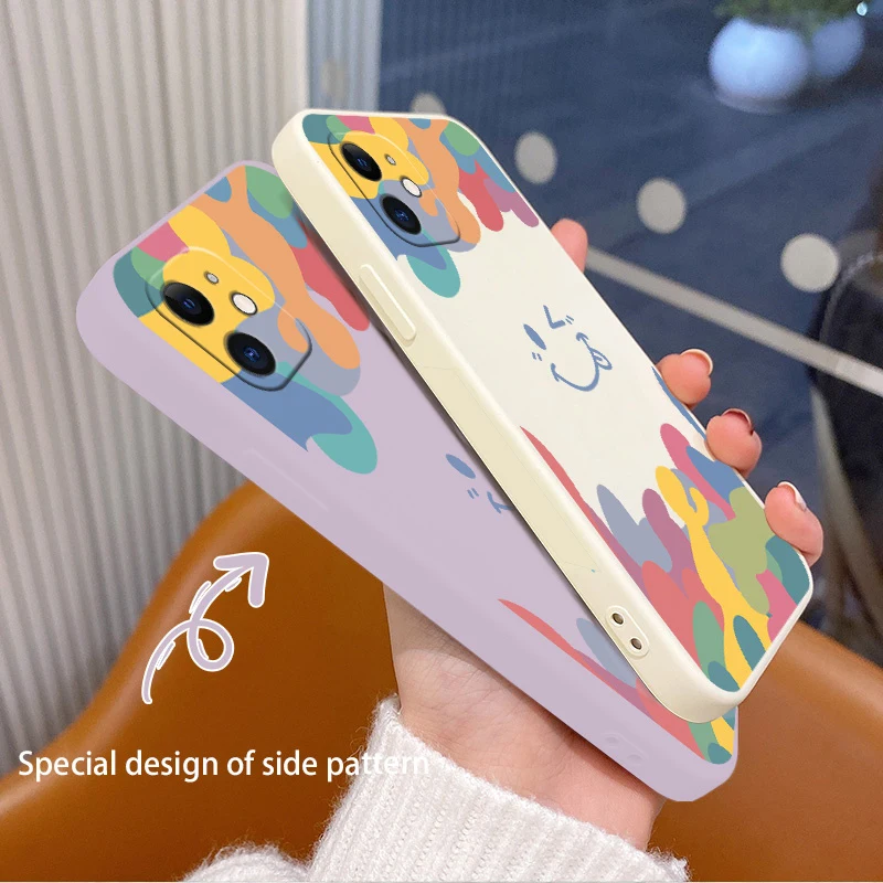 Smiley Liquid Silicone Soft Case For iPhone 13 12 11 Pro Max Mini Max X XR XS MAX SE2020 8 7 6 6S Plus Shockproof Phone Cover
Smiley Liquid Silicone Soft Case For iPhone 13 12 11 Pro Max Mini Max X XR XS MAX SE2020 8 7 6 6S Plus Shockproof Phone Cover
