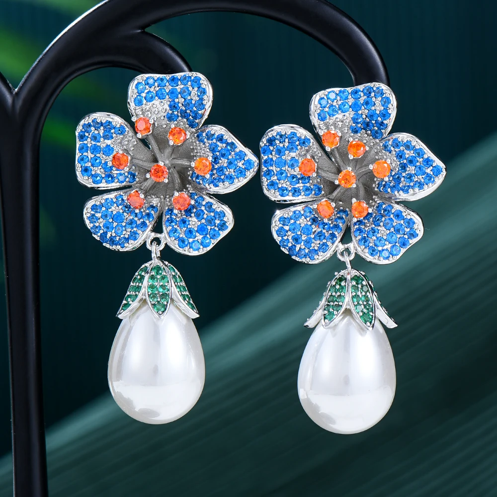 GODKI 45MM Big Rose flower Earrings For Women Wedding Party Dubai Bridal Jewelry boucle d'oreille femme Gift Jewelry
GODKI 45MM Big Rose flower Earrings For Women Wedding Party Dubai Bridal Jewelry boucle d'oreille femme Gift Jewelry