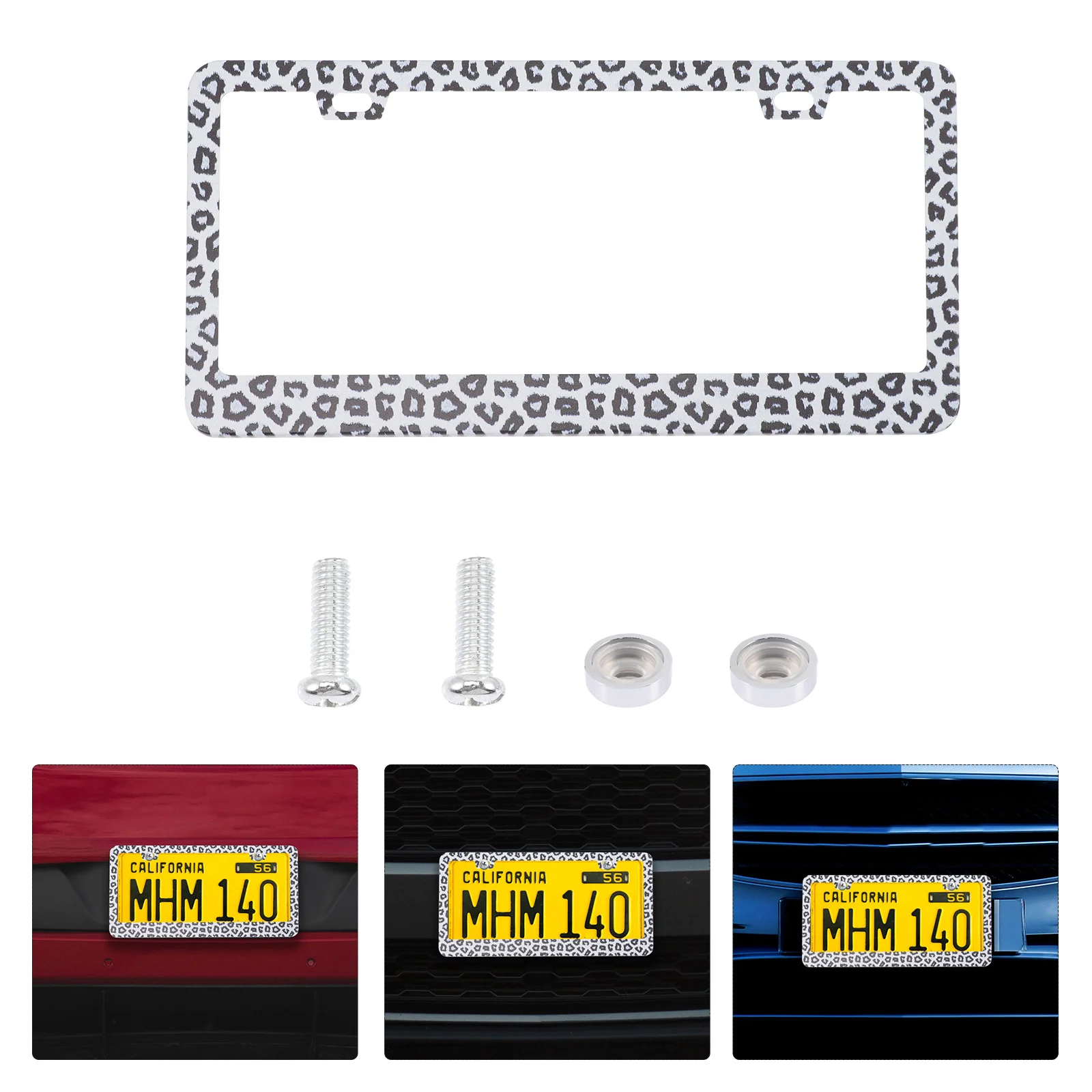 2 Sets Stainless License Frame Cover Plate Shield Steel Frames American Sunflower Leopard
2 Sets Stainless License Frame Cover Plate Shield Steel Frames American Sunflower Leopard