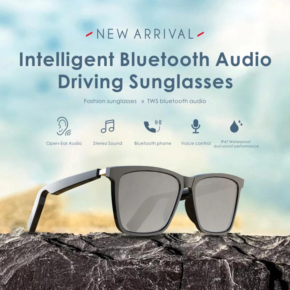 Умные солнцезащитные очки беспроводные антибликовые для вождения Bluetooth-очки