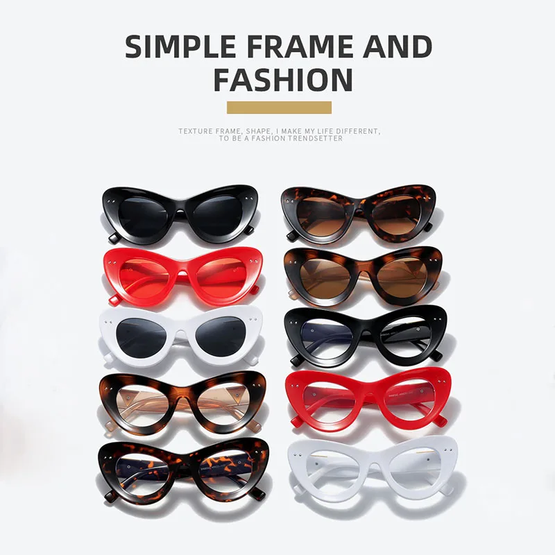 Fashion Retro Style Cat Eyes Frame Sunglasses Polarized Brand Design Anti-ultraviolet UV400 Casual Sunglasses for Adult,Women
Fashion Retro Style Cat Eyes Frame Sunglasses Polarized Brand Design Anti-ultraviolet UV400 Casual Sunglasses for Adult,Women