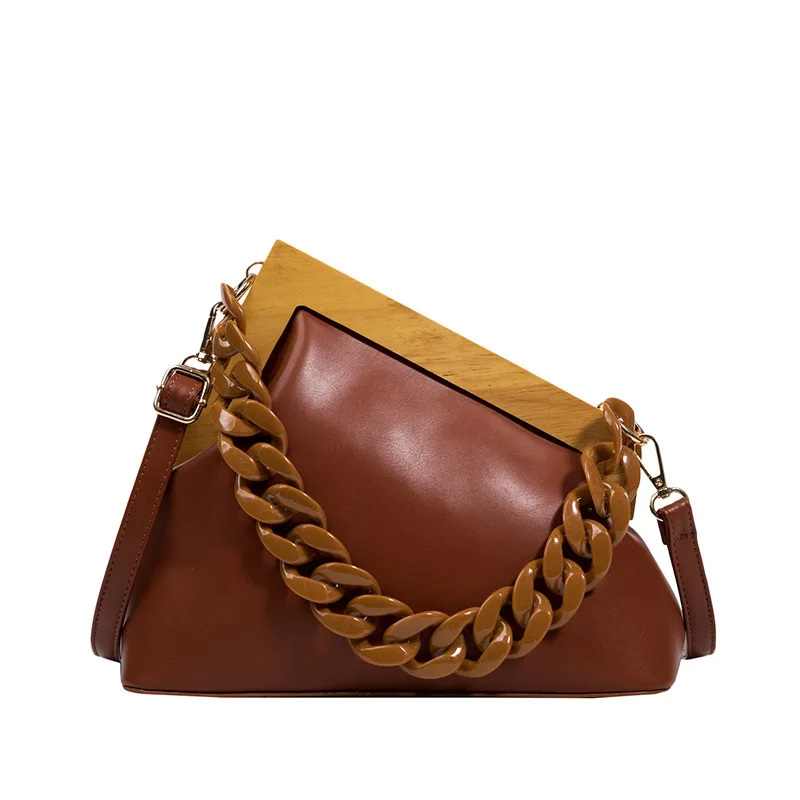 Ansloth PU Leather Crossbody Bags For Women Brand Handbags Thick Chain Triangle Design Shoulder Bag Party Clutch Purses HPS1326
Ansloth PU Leather Crossbody Bags For Women Brand Handbags Thick Chain Triangle Design Shoulder Bag Party Clutch Purses HPS1326