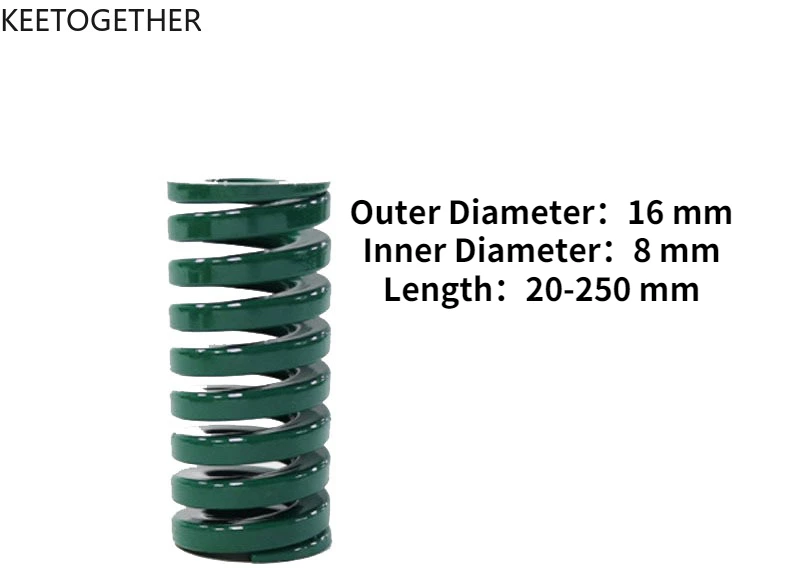 Outer Diameter:16 Inner Diameter:8 Length:20-250 Green Spring Rectangular Spring Steel TF Light and Small Load Outer Diameter
Outer Diameter:16 Inner Diameter:8 Length:20-250 Green Spring Rectangular Spring Steel TF Light and Small Load Outer Diameter