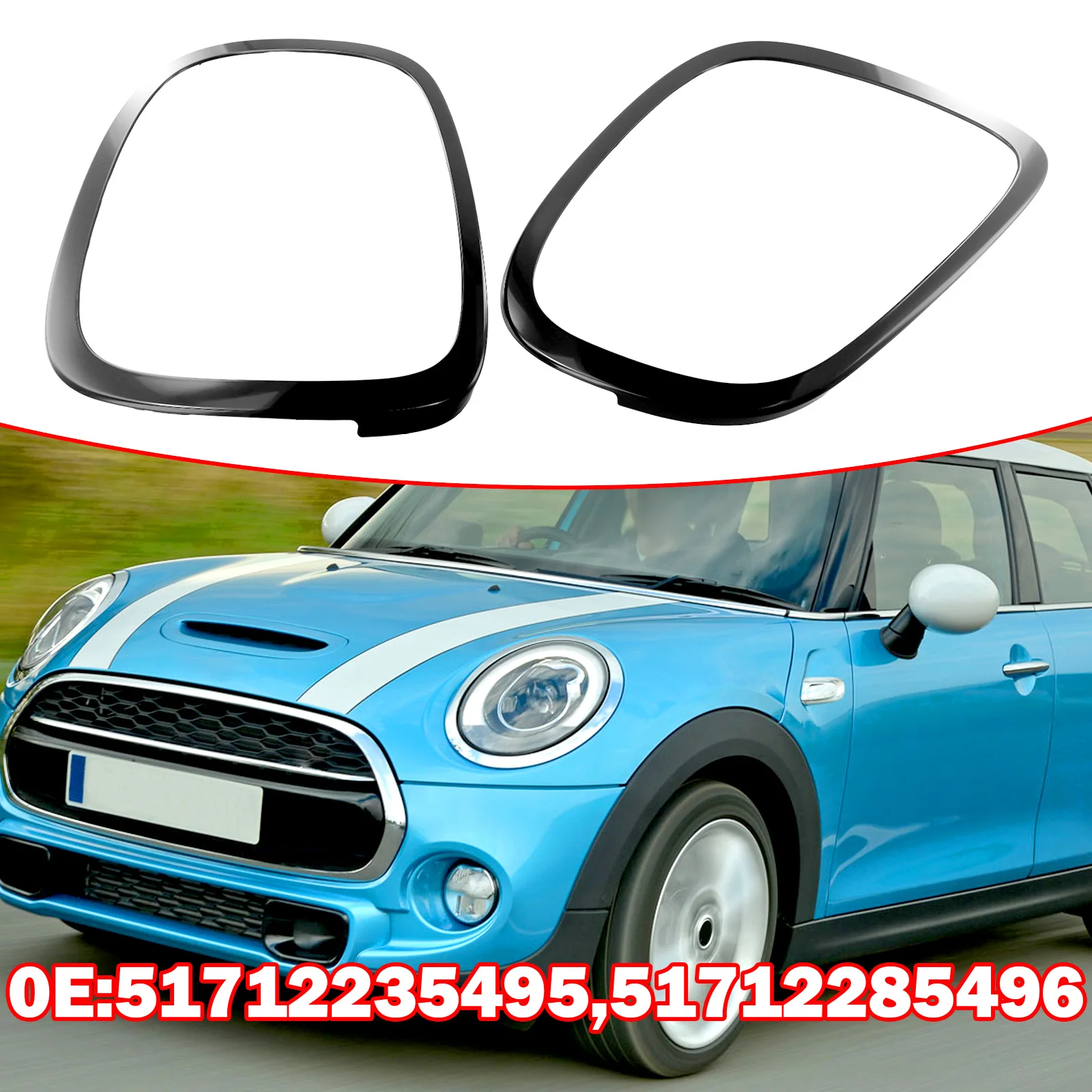 2pcs Bright Black Tail Light Surround Trim For Mini For Cooper F55 F56 F57 2014-2021 ABS Headlight Frame 33cm X 24cm X 2cm
2pcs Bright Black Tail Light Surround Trim For Mini For Cooper F55 F56 F57 2014-2021 ABS Headlight Frame 33cm X 24cm X 2cm