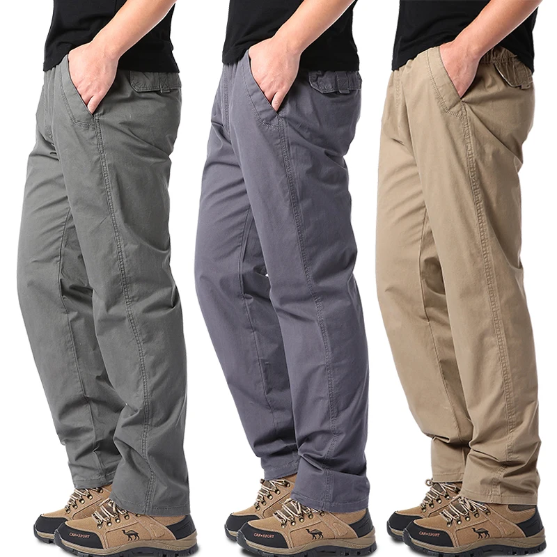 Men's Summer Casual Pants Cotton Thin Style Overalls Elastic Waist Outdoor Sports Loose Work Pants Trend Solid Color Pants
Men's Summer Casual Pants Cotton Thin Style Overalls Elastic Waist Outdoor Sports Loose Work Pants Trend Solid Color Pants