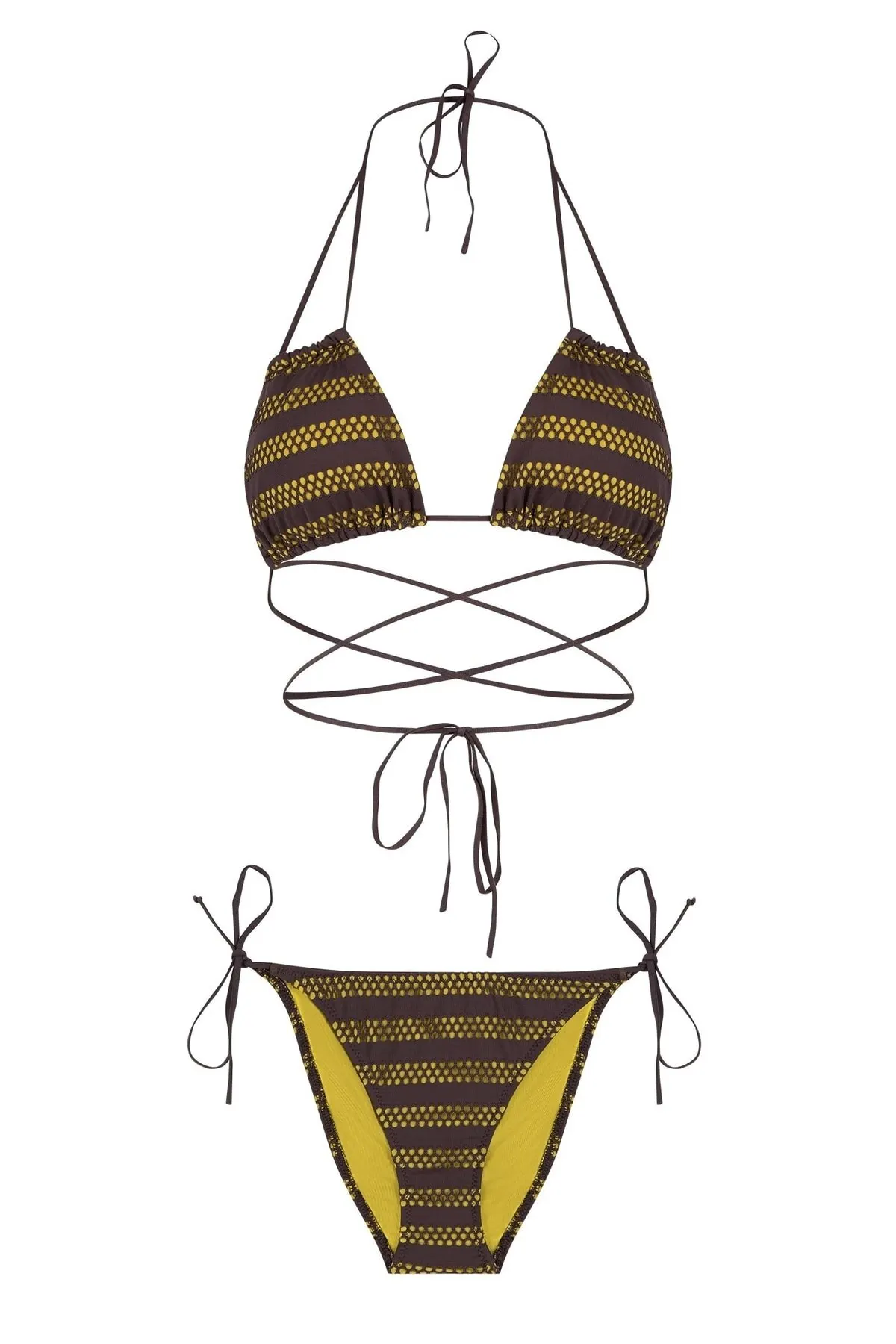 Women's Bikini Triangle Brown Fishnet Bikini Set Swimwear Lady Swimsuit Sexy Bikini 2022 New Push Up Bikini Set Suit
Women's Bikini Triangle Brown Fishnet Bikini Set Swimwear Lady Swimsuit Sexy Bikini 2022 New Push Up Bikini Set Suit