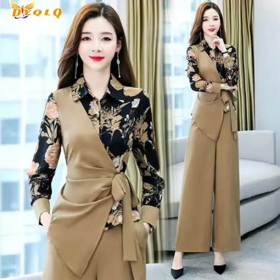 2022 New Tops Wide-leg Pants Suits Fashion Age-reducing Western Style Two-piece Hong Kong Style Casual Sports Women's Clothing
2022 New Tops Wide-leg Pants Suits Fashion Age-reducing Western Style Two-piece Hong Kong Style Casual Sports Women's Clothing