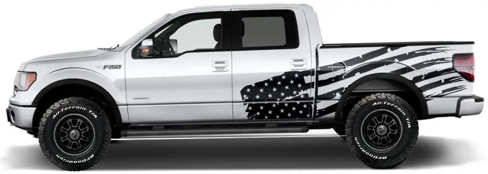 Factory Crafts Patriot V2 Side Graphics Kit 3M Vinyl Decal Wrap Compatible with Ford F-150 SuperCrew 5.5 Bed 2009-2014 - Matte B
Factory Crafts Patriot V2 Side Graphics Kit 3M Vinyl Decal Wrap Compatible with Ford F-150 SuperCrew 5.5 Bed 2009-2014 - Matte B