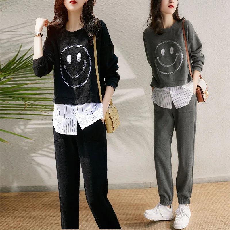 Two Piece Sets Womens Outifits Suit Female For Spring Autumn 2022 New Casual O-Neck Long Sleeve Hollow Out Pantsuits Costume
Two Piece Sets Womens Outifits Suit Female For Spring Autumn 2022 New Casual O-Neck Long Sleeve Hollow Out Pantsuits Costume