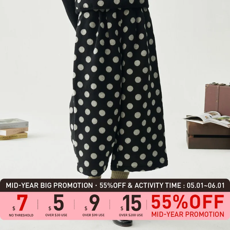 Leorlax original black wave dot wide -legged pants female retro straight bartendous loose niche design casual cropped pants
Leorlax original black wave dot wide -legged pants female retro straight bartendous loose niche design casual cropped pants