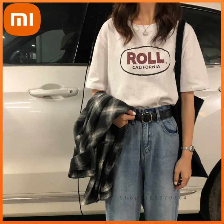 Xiaomi Vintage Letter Printed Causal Short Sleeve Women O-neck Regular Street Basci Fashion Summer Top T-shirts Woman
Xiaomi Vintage Letter Printed Causal Short Sleeve Women O-neck Regular Street Basci Fashion Summer Top T-shirts Woman