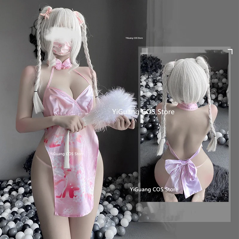 Sexy Japanese-style Printing Kimono Perspective Bow Bandage Deep V Flower Fox Dream Two-dimensional Cardigan Kimono Suit
Sexy Japanese-style Printing Kimono Perspective Bow Bandage Deep V Flower Fox Dream Two-dimensional Cardigan Kimono Suit