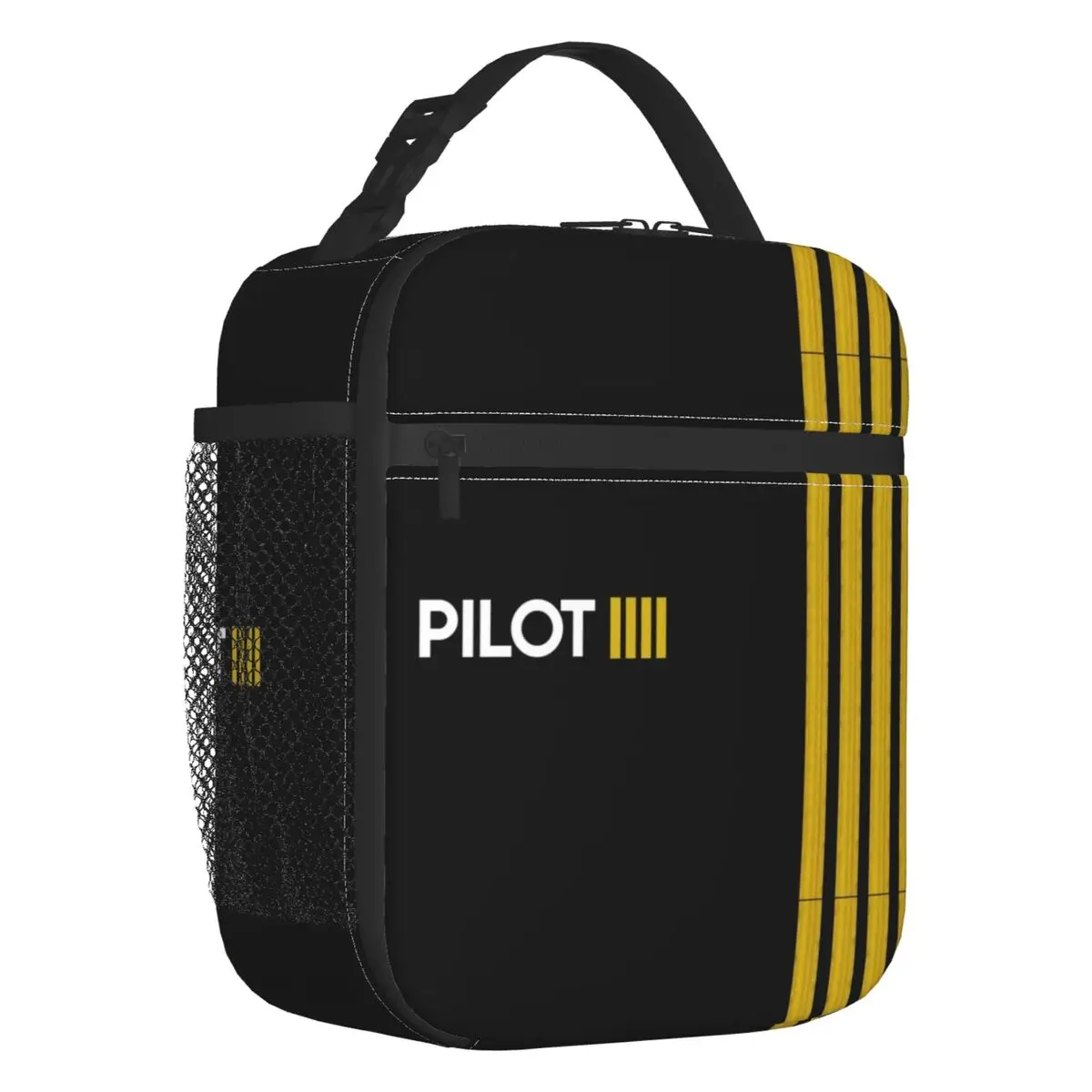Pilot Captain Stripes Insulated Lunch Bags for Women Aviation Airplane Aviator Portable Thermal Cooler Food Lunch Box School
Pilot Captain Stripes Insulated Lunch Bags for Women Aviation Airplane Aviator Portable Thermal Cooler Food Lunch Box School
