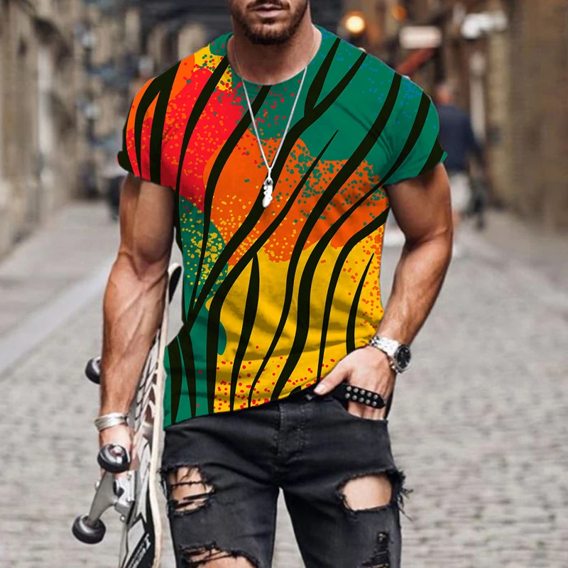 2022 New Summer Harajuku Animal Print Leopard Zebra Men's T Shirt 3D Printed O Neck T Shirt Fashion Streetwear High Quality 
2022 New Summer Harajuku Animal Print Leopard Zebra Men's T Shirt 3D Printed O Neck T Shirt Fashion Streetwear High Quality