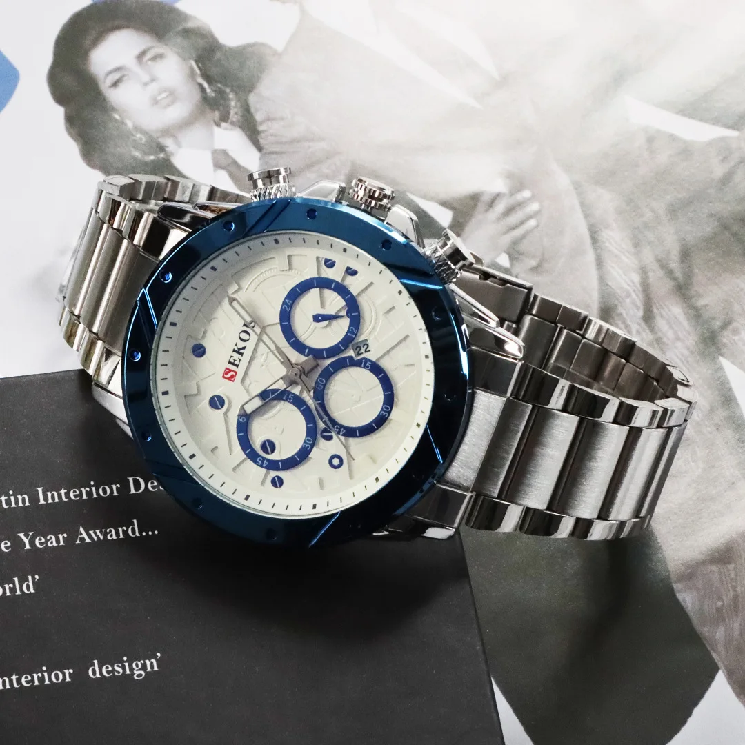 Couple Watch Fashion Round Business Sports Watch Men Casual Waterproof Watch Six-pin Decorative Calendar Luminous Quartz Watch
Couple Watch Fashion Round Business Sports Watch Men Casual Waterproof Watch Six-pin Decorative Calendar Luminous Quartz Watch
