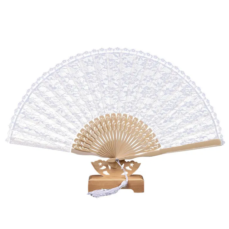 9 inch Top bamboo White lace fan for wedding gifts
9 inch Top bamboo White lace fan for wedding gifts