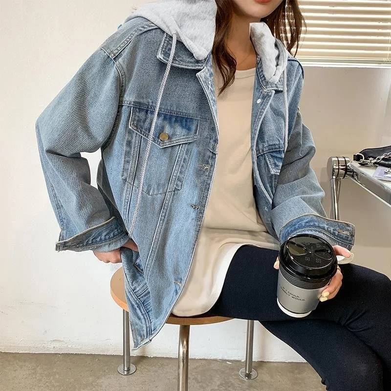 2022 Spring Oversized Loose Vintage Jean Woman Jacket Coat Hole Cowboy Crop Long Denim Jacket Women Coats Women's Jackets
2022 Spring Oversized Loose Vintage Jean Woman Jacket Coat Hole Cowboy Crop Long Denim Jacket Women Coats Women's Jackets