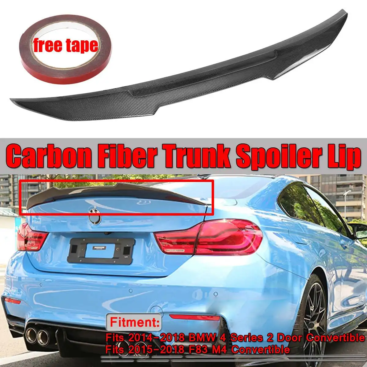 Real Carbon Fiber Car Trunk Spoiler Wing Lip For BMW F33 4 Series 2 Door F83 M4 Convertible PSM Style Rear Roof Spolier Wing
Real Carbon Fiber Car Trunk Spoiler Wing Lip For BMW F33 4 Series 2 Door F83 M4 Convertible PSM Style Rear Roof Spolier Wing