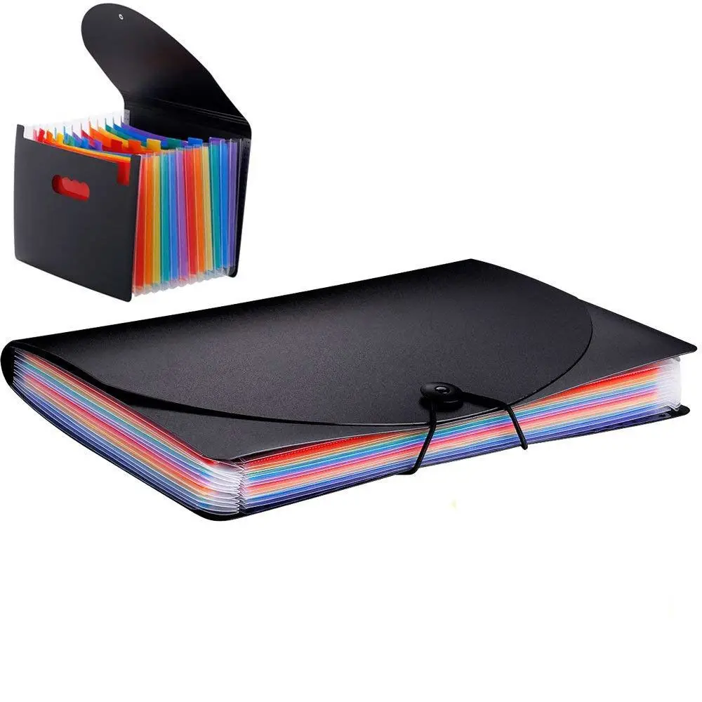 13 Pockets File Folder Document Organizer Expanding File Bag Rainbow Color Accordion Folder A4 Size with File Guides Paper Tags
13 Pockets File Folder Document Organizer Expanding File Bag Rainbow Color Accordion Folder A4 Size with File Guides Paper Tags