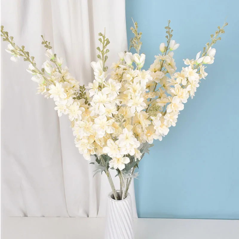 Artificial Flowers Silk Delphinium Flower Branch DIY Home Garden Party Bedroom Decoration Wedding Arrangement Photography Props
Artificial Flowers Silk Delphinium Flower Branch DIY Home Garden Party Bedroom Decoration Wedding Arrangement Photography Props