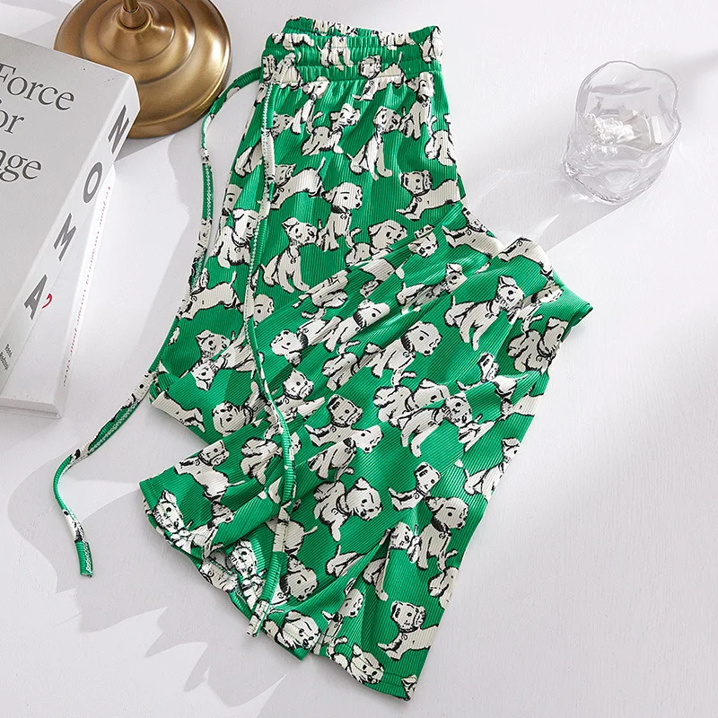 Summer Puppy Printed Wide-leg Pants for Women High-waisted Strings Drape Geometric Loose Ankle Long Casual Pants Trousers
Summer Puppy Printed Wide-leg Pants for Women High-waisted Strings Drape Geometric Loose Ankle Long Casual Pants Trousers