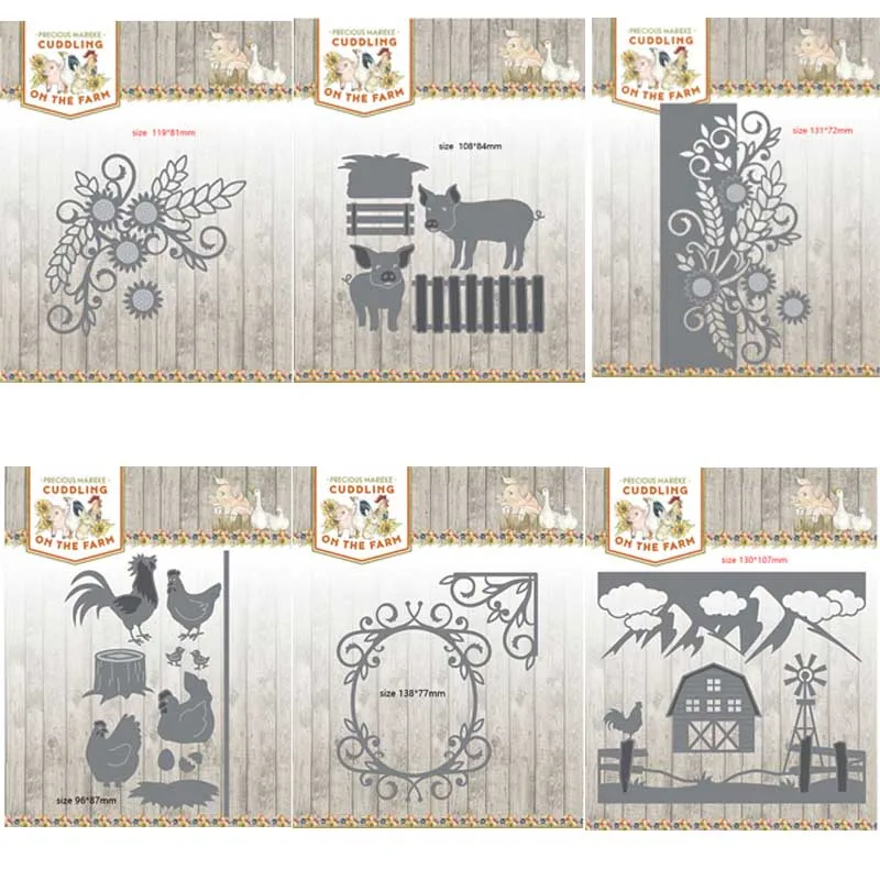 Metal cutting dies on the farm series Die cut mold card Scrapbook paper craft knife mould blade punch stencils
Metal cutting dies on the farm series Die cut mold card Scrapbook paper craft knife mould blade punch stencils