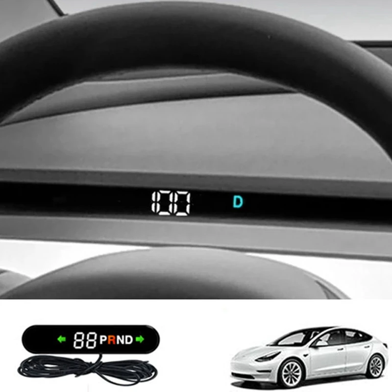 Автомобильный дисплей HUD для приборной панели Tesla Model 3, электронный цифровой спидометр
Автомобильный дисплей HUD для приборной панели Tesla Model 3, электронный цифровой спидометр