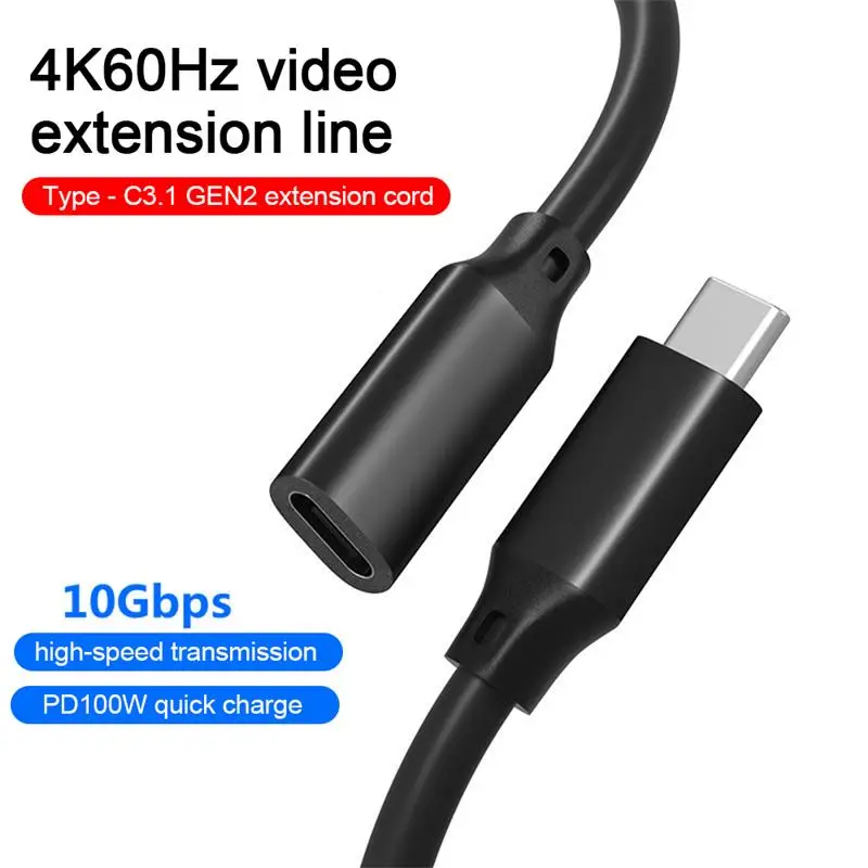 USB Type C Extension Cable 10Gbps Gen2 Type-C USB 3.1 Male to USB C Female Extension Data Cord for MacBook Phone 0.2M/0.5m/1m/2m
USB Type C Extension Cable 10Gbps Gen2 Type-C USB 3.1 Male to USB C Female Extension Data Cord for MacBook Phone 0.2M/0.5m/1m/2m