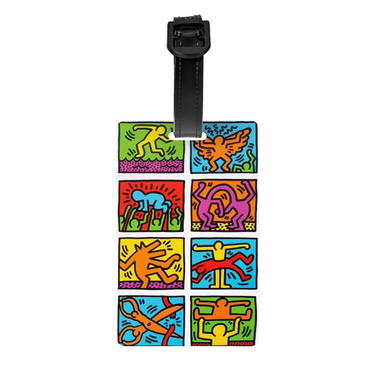 Custom Haring Abstract Geometric Graffiti Luggage Tag Privacy Protection Keith Art Baggage Tags Travel Bag Labels Suitcase
Custom Haring Abstract Geometric Graffiti Luggage Tag Privacy Protection Keith Art Baggage Tags Travel Bag Labels Suitcase