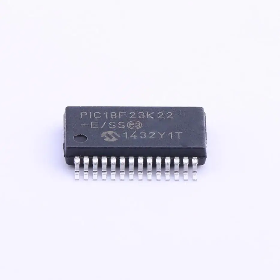 MCU 8-bit PIC18 PIC RISC 8KB Flash 2.5V/3.3V/5V 28-Pin SSOP Tube - Rail/Tube PIC18F23K22-E/SS
MCU 8-bit PIC18 PIC RISC 8KB Flash 2.5V/3.3V/5V 28-Pin SSOP Tube - Rail/Tube PIC18F23K22-E/SS