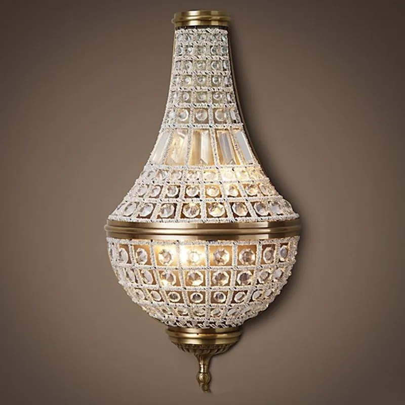 Large French Retro Crystal Sconce Wall Lighting Luxury Led Wall Lamp For Living Room Dining Room Bedroom Crystal Wall Fixture
Large French Retro Crystal Sconce Wall Lighting Luxury Led Wall Lamp For Living Room Dining Room Bedroom Crystal Wall Fixture