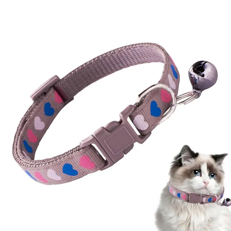 Cat Collar With Bells Colorful Dog Collar With Bells Detachable Pet Collar Adjustable Love Heart Printed For Rabbit Dog Puppies
Cat Collar With Bells Colorful Dog Collar With Bells Detachable Pet Collar Adjustable Love Heart Printed For Rabbit Dog Puppies