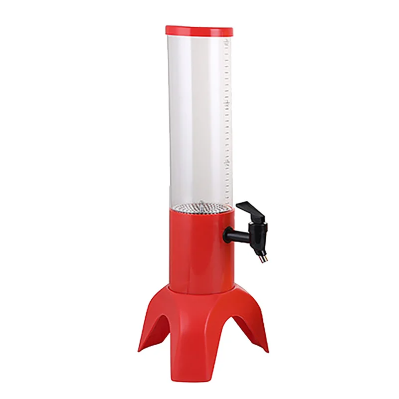 1.5L Beer Dispenser Tower Easy Clean Integrated Tap with Ice Tube and LED Light Clear Beverage Tower Dispenser Red
1.5L Beer Dispenser Tower Easy Clean Integrated Tap with Ice Tube and LED Light Clear Beverage Tower Dispenser Red
