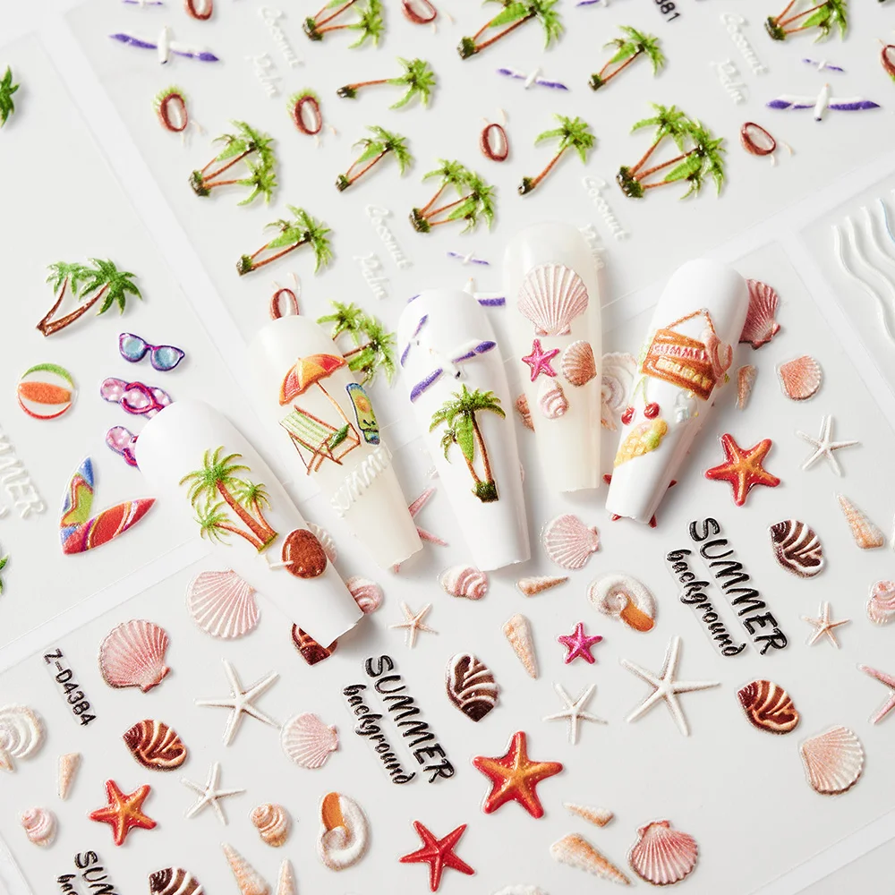 Sea Shell Summer Nail Art stickers Heart Romantic Ongle Mariage Manicure Decorations Stickers and Labels Accessories Supplies NK 
Sea Shell Summer Nail Art stickers Heart Romantic Ongle Mariage Manicure Decorations Stickers and Labels Accessories Supplies NK