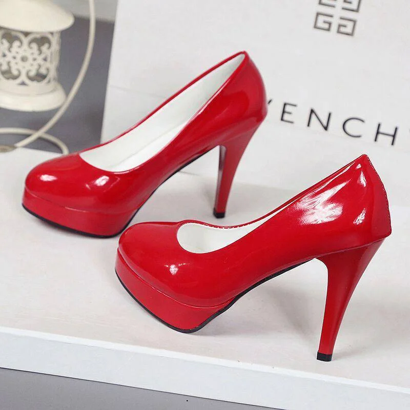 Comemore Office Work Pumps Platform Sexy Korean Leather Woman Heel Elegant Medium Heel Women's Shoes Red Black High-heeled Dress
Comemore Office Work Pumps Platform Sexy Korean Leather Woman Heel Elegant Medium Heel Women's Shoes Red Black High-heeled Dress
