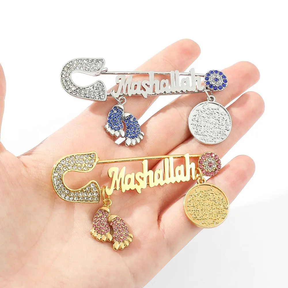 Роскошный темпераментный модный простой mashлах Ayatul Kursi значок с кисточкой из