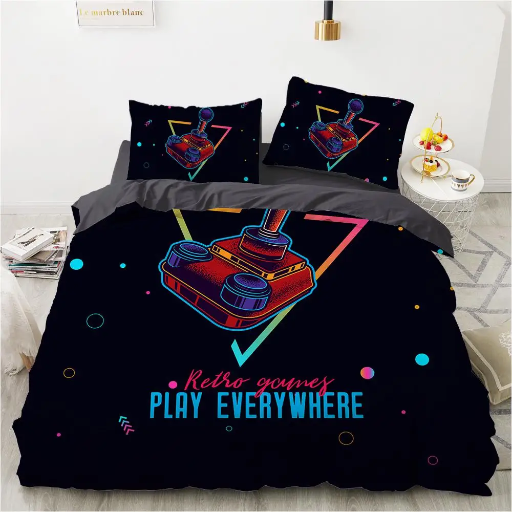 Game Duvet Cover Set Microfiber Colorful Gamepad Print Bedding Set Boys Teens Video Game Gamepad Play Everywhere Comforter Cover 
Game Duvet Cover Set Microfiber Colorful Gamepad Print Bedding Set Boys Teens Video Game Gamepad Play Everywhere Comforter Cover